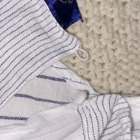 Blue Rain striped romper size small - Picture 4 of 6